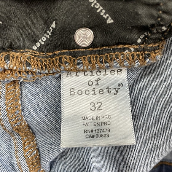 Articles of Society Womens Distressed Sara Skinny Fit Jeans Size 32 - Picture 4 of 9